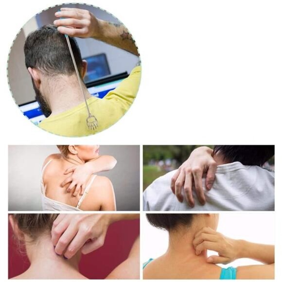 (4-Pack) Portable Extendable Telescopic Bear Claws Metal Back Scratcher Pack - Picture 5 of 7